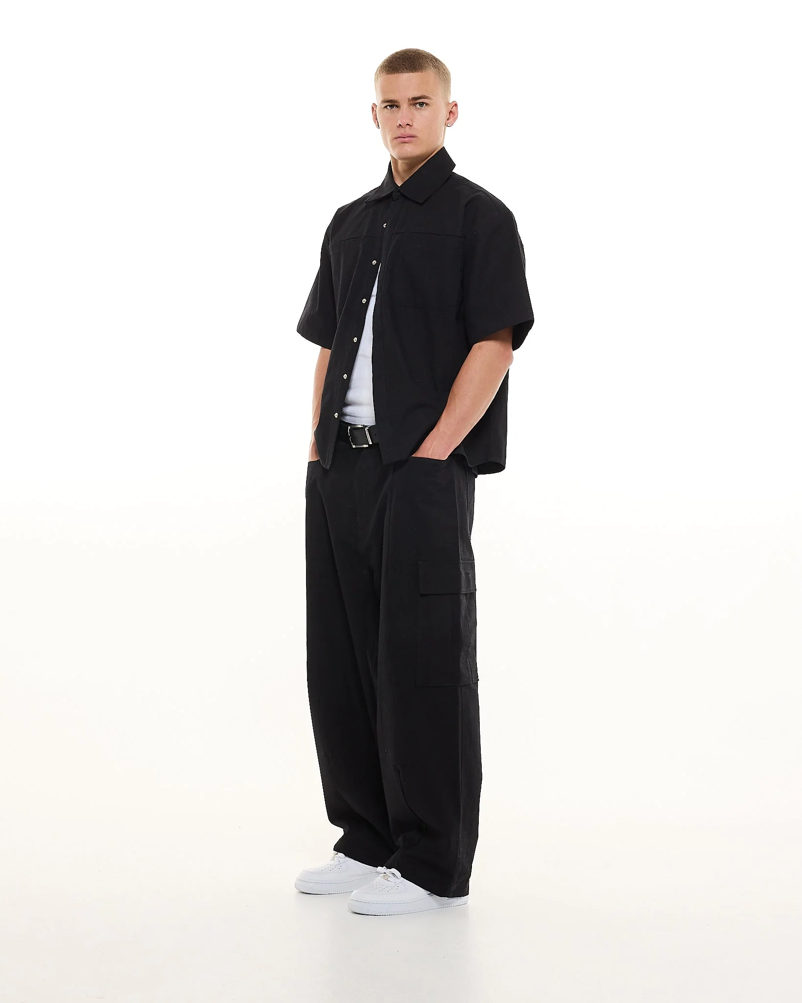 CARGO SS SHIRT - BLACK - Image 8