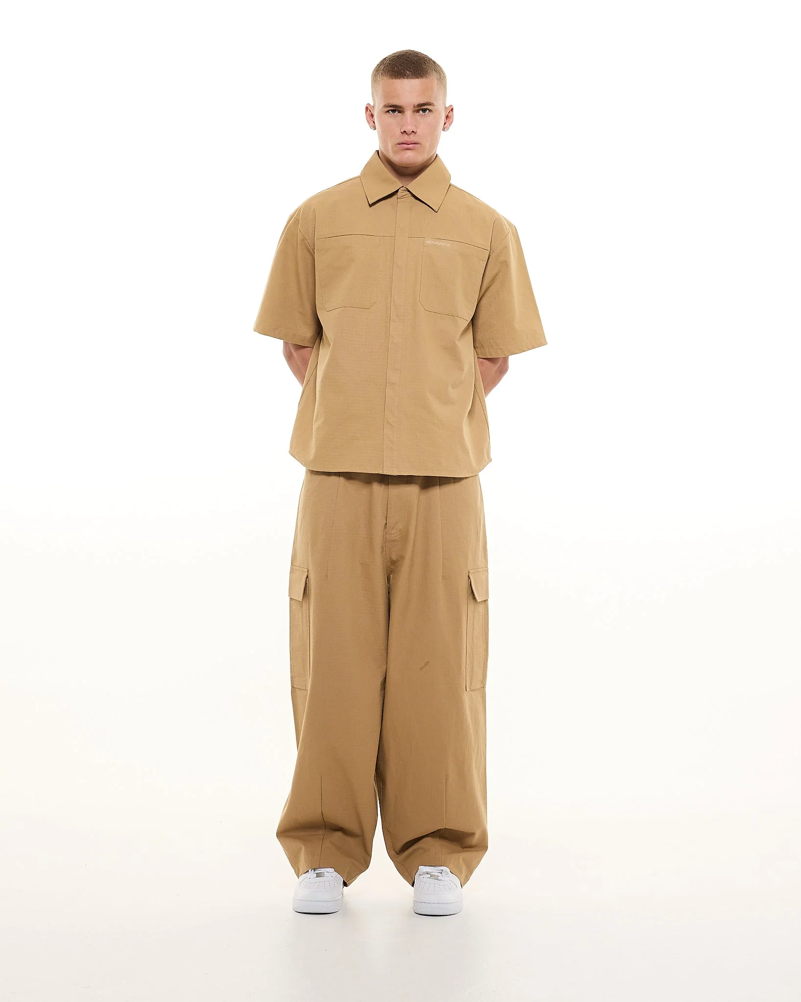 CARGO SS SHIRT - TAN - Image 7