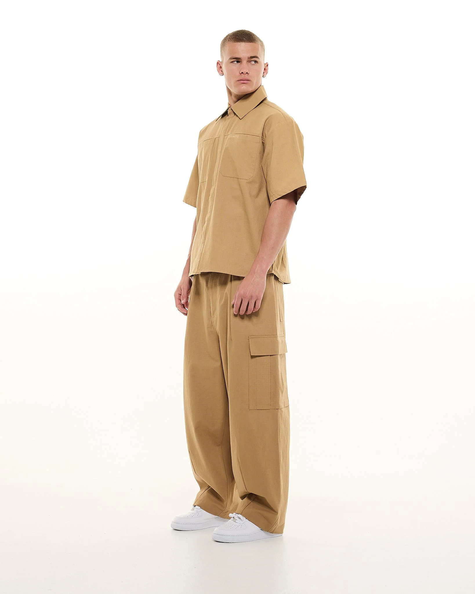 CARGO SS SHIRT - TAN - Image 8