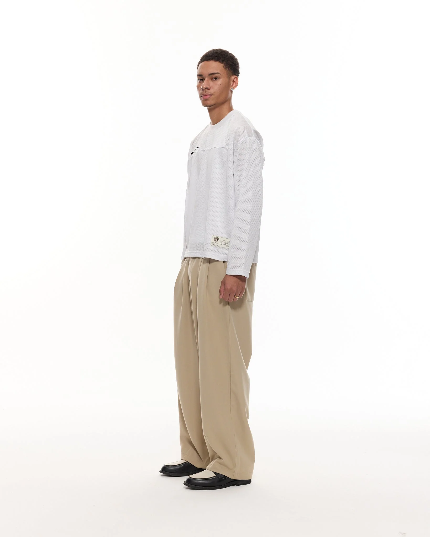 PLEATED PANT - SAND - Image 6