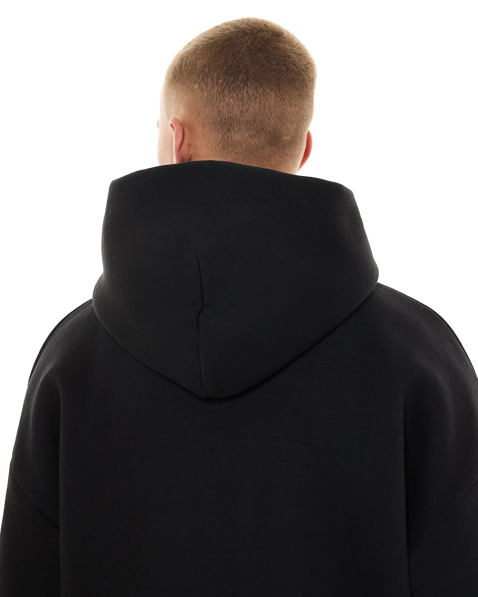 COZY HOODIE - BLACK - Image 8