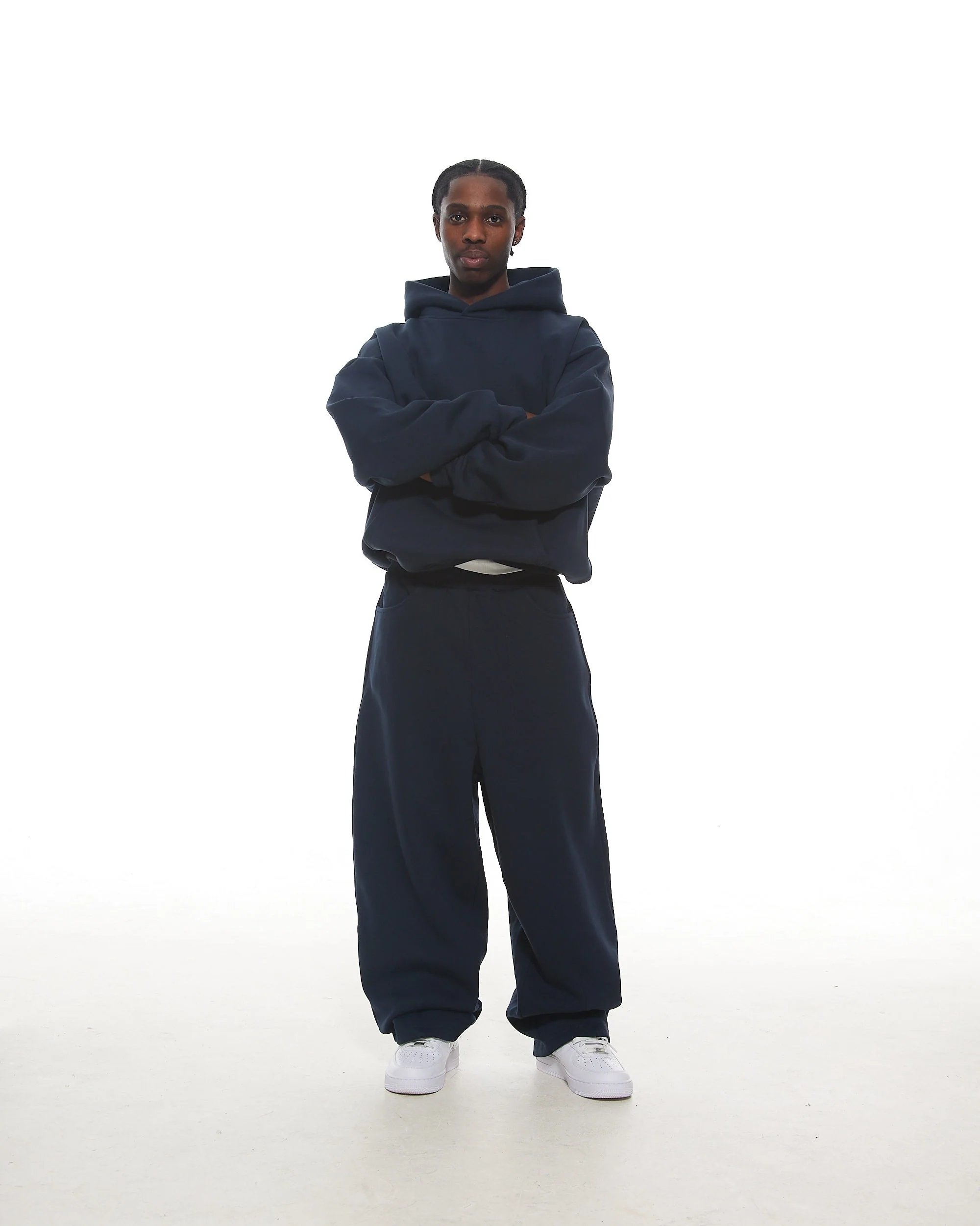 COZY HOODIE - NAVY - Image 3