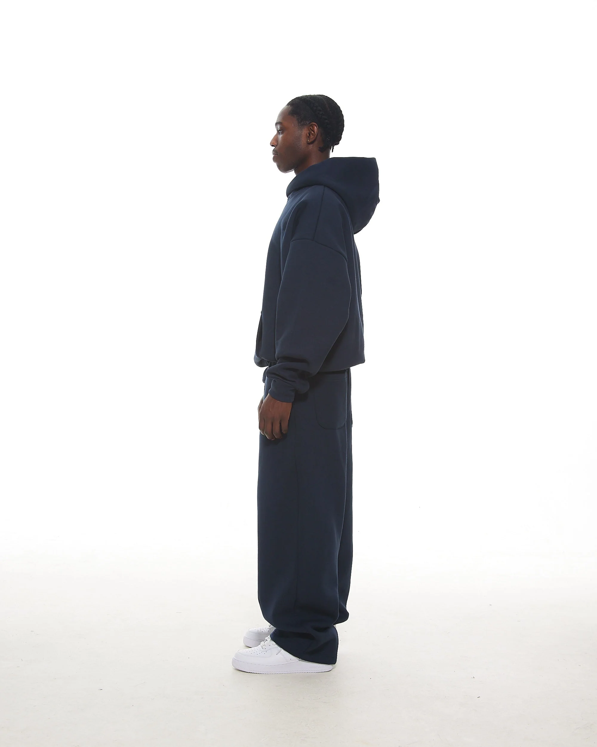 COZY HOODIE - NAVY - Image 4