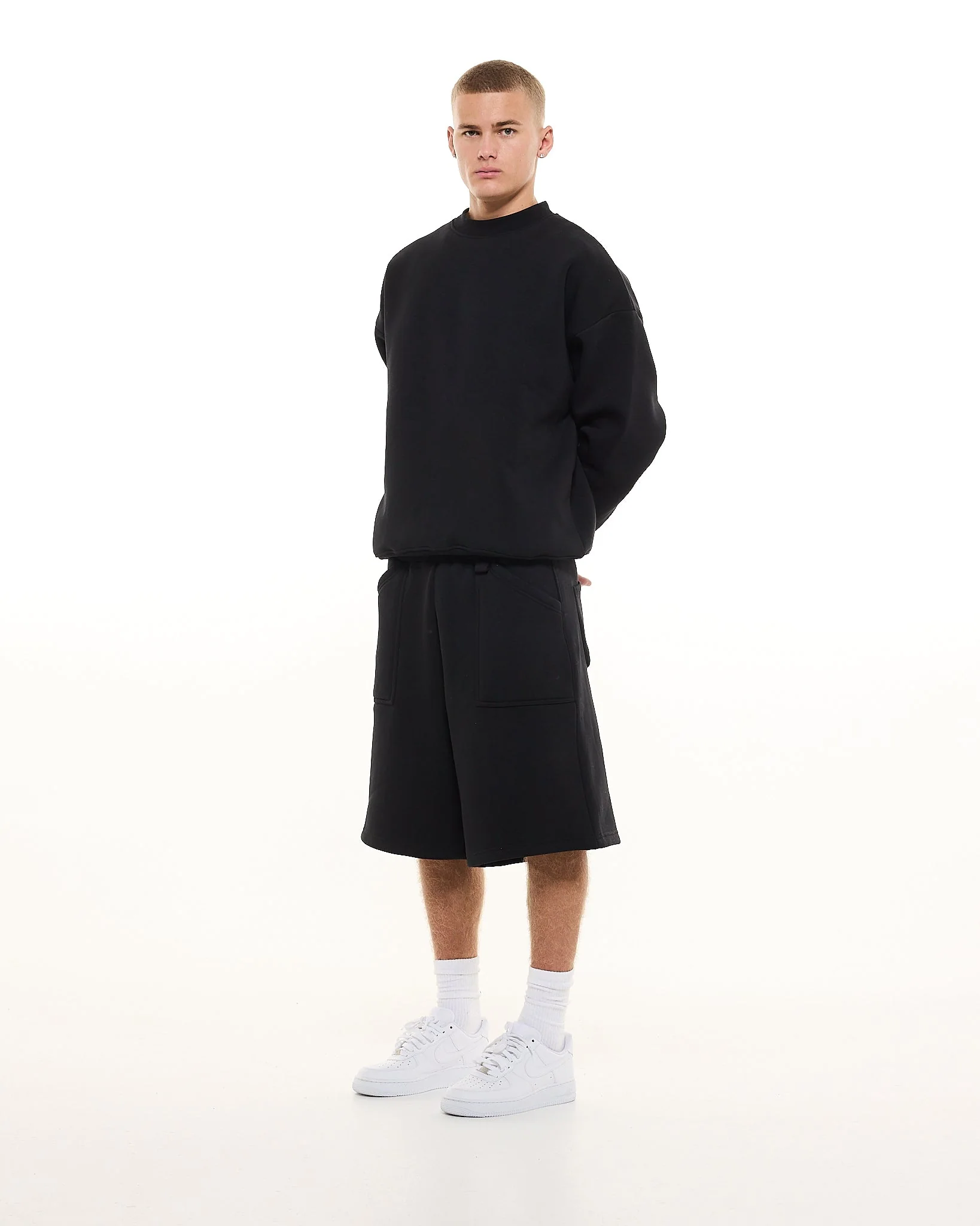 COZY SHORTS - BLACK - Image 3