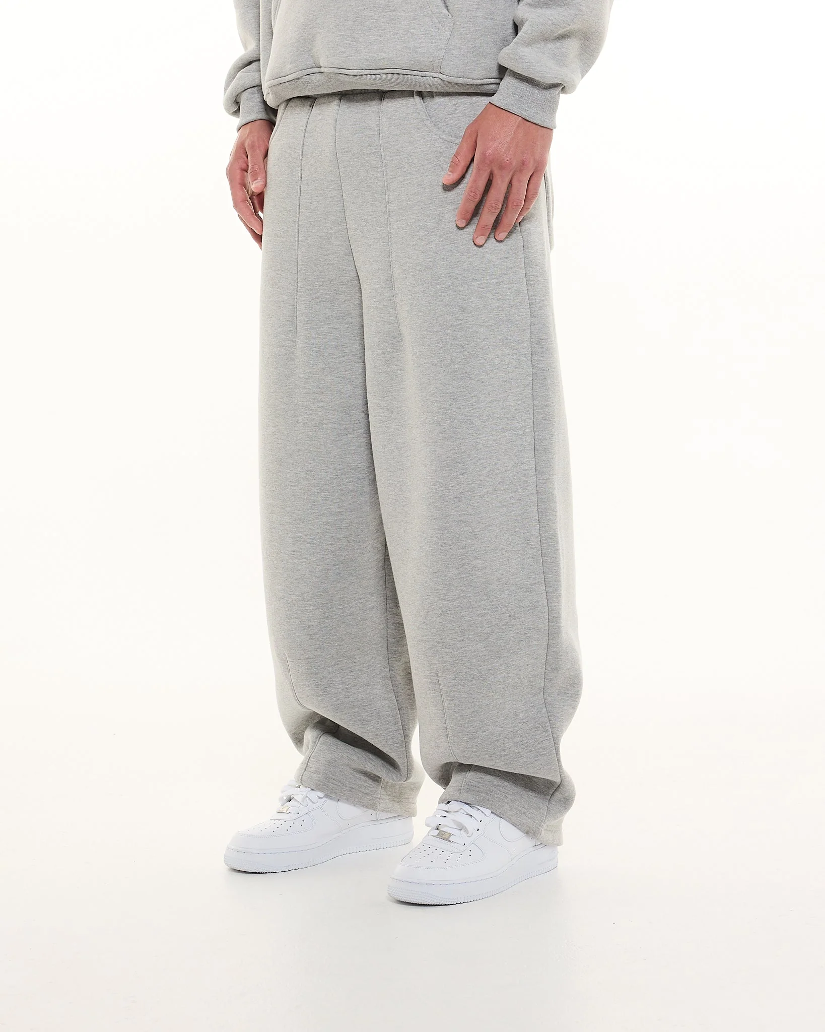COZY STRAIGHT LEG SWEATS - GREY - Image 4