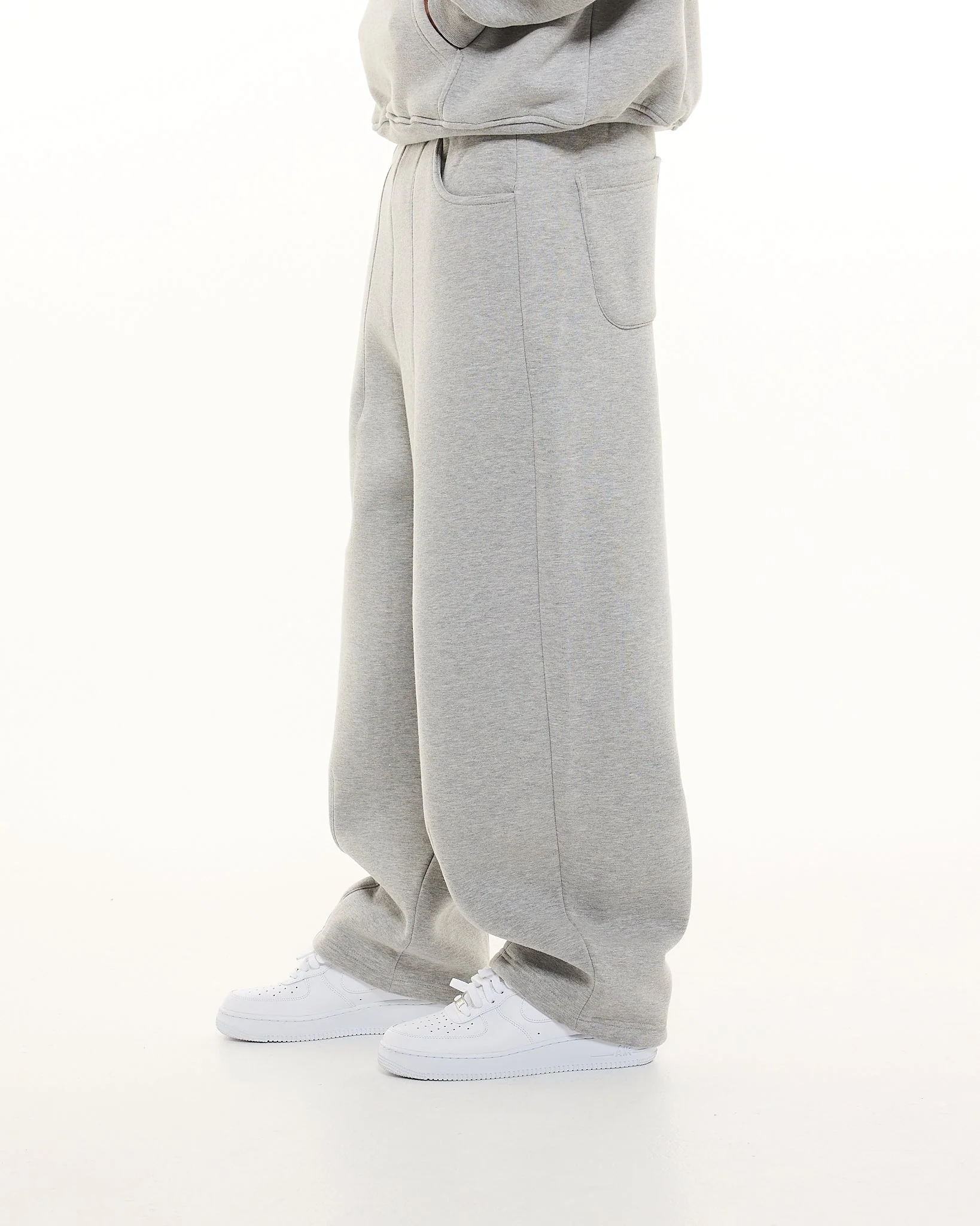 COZY STRAIGHT LEG SWEATS - GREY - Image 5