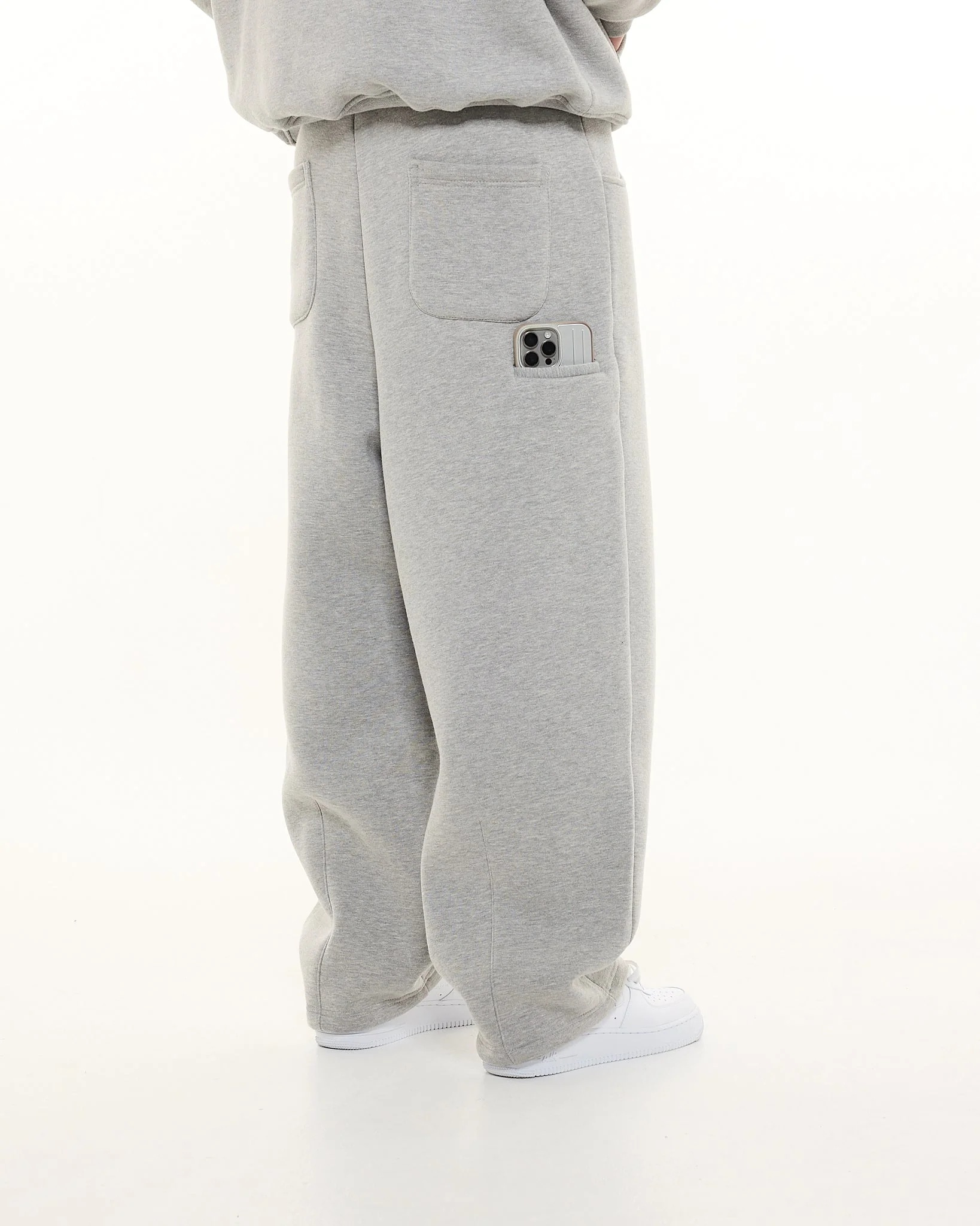 COZY STRAIGHT LEG SWEATS - GREY - Image 7