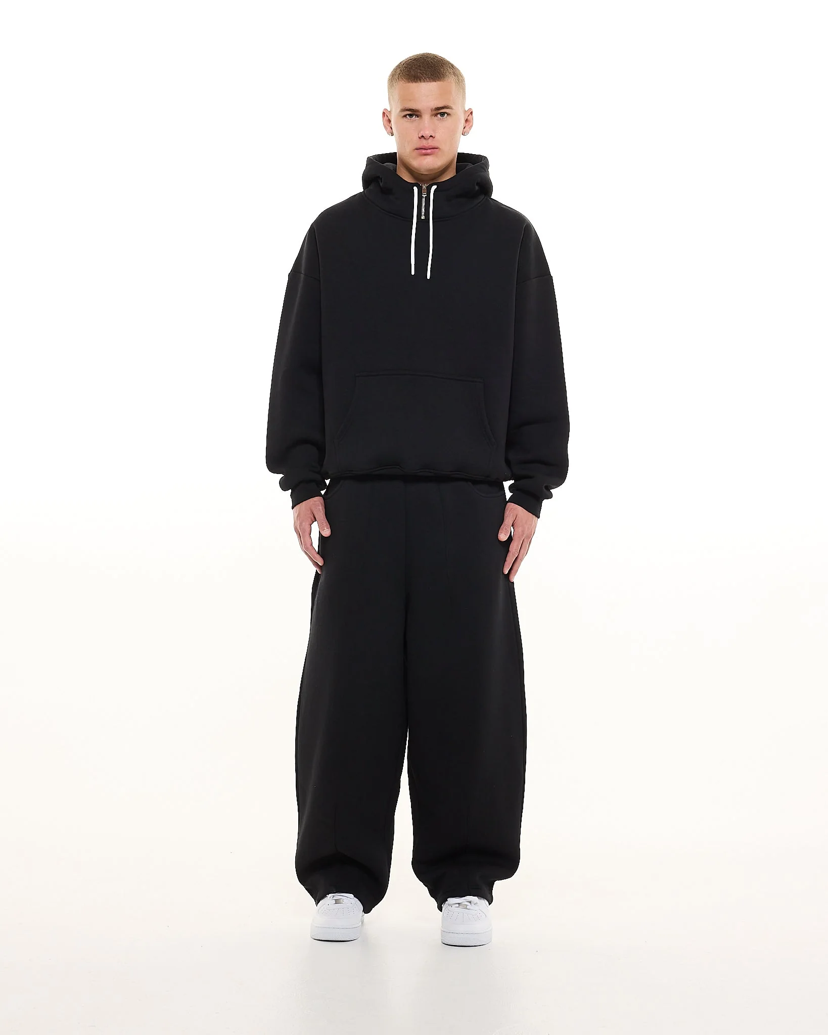 COZY TECH HOODIE - BLACK - Image 3