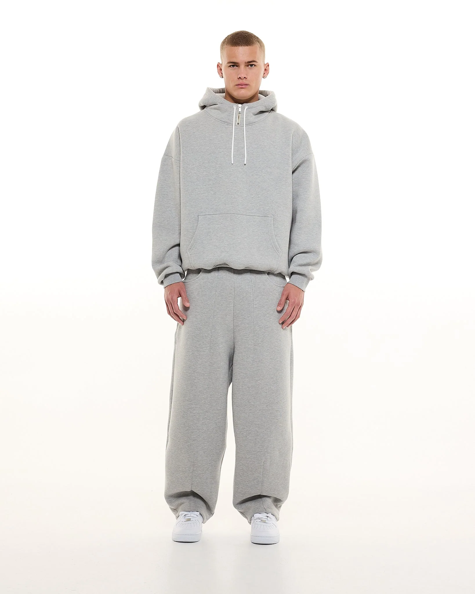 COZY TECH HOODIE - GREY - Image 3
