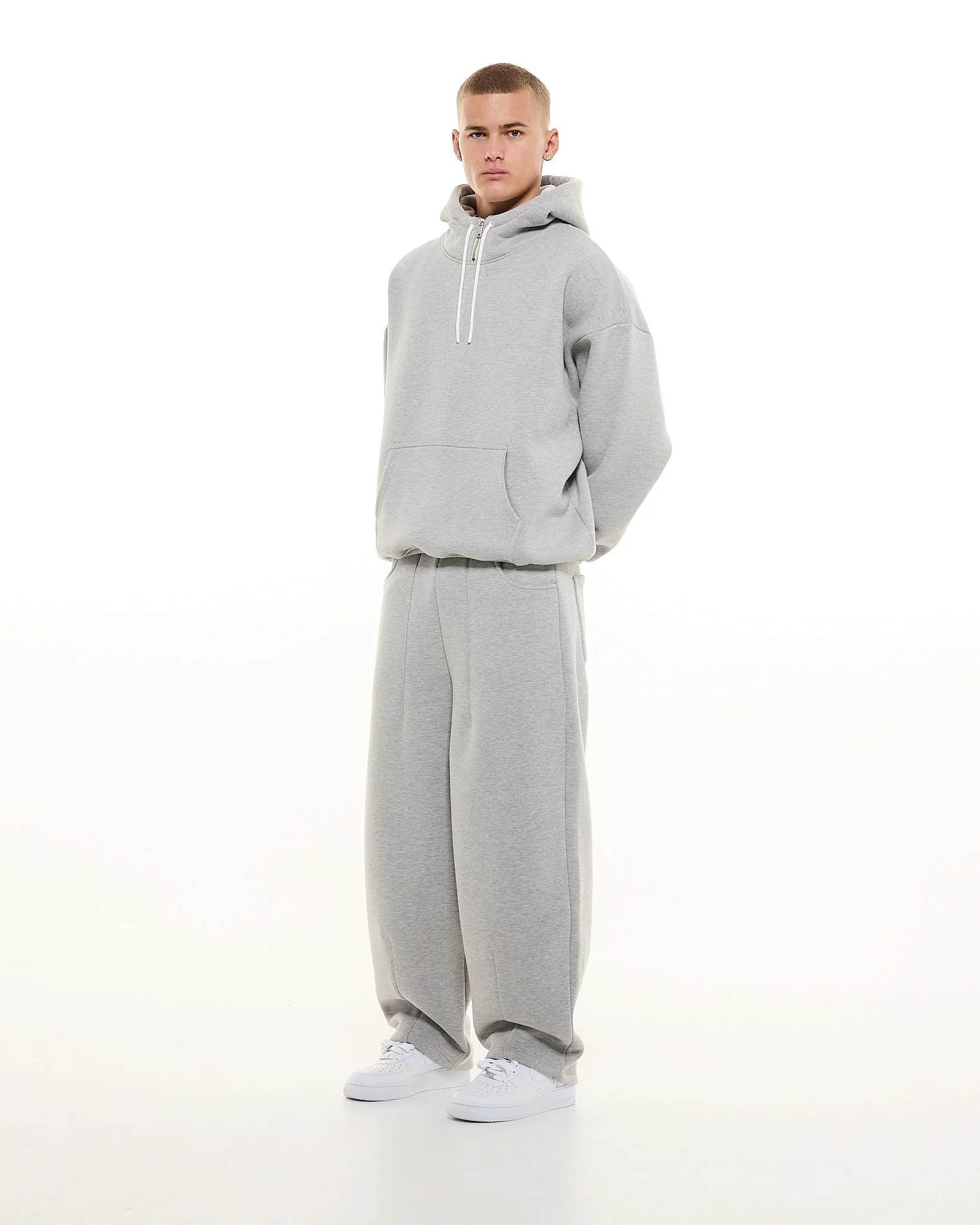 COZY TECH HOODIE - GREY - Image 5