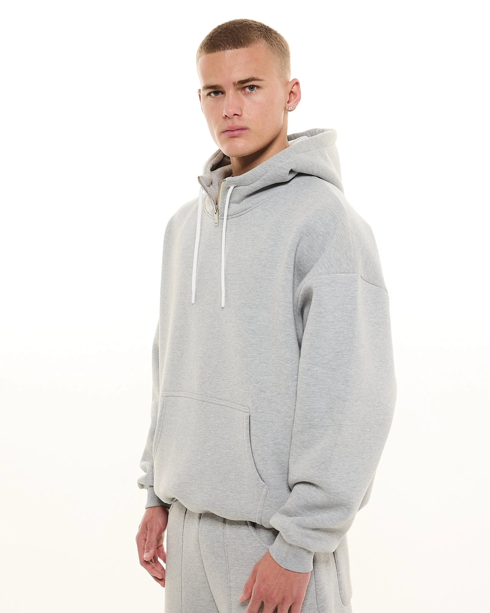COZY TECH HOODIE - GREY - Image 6