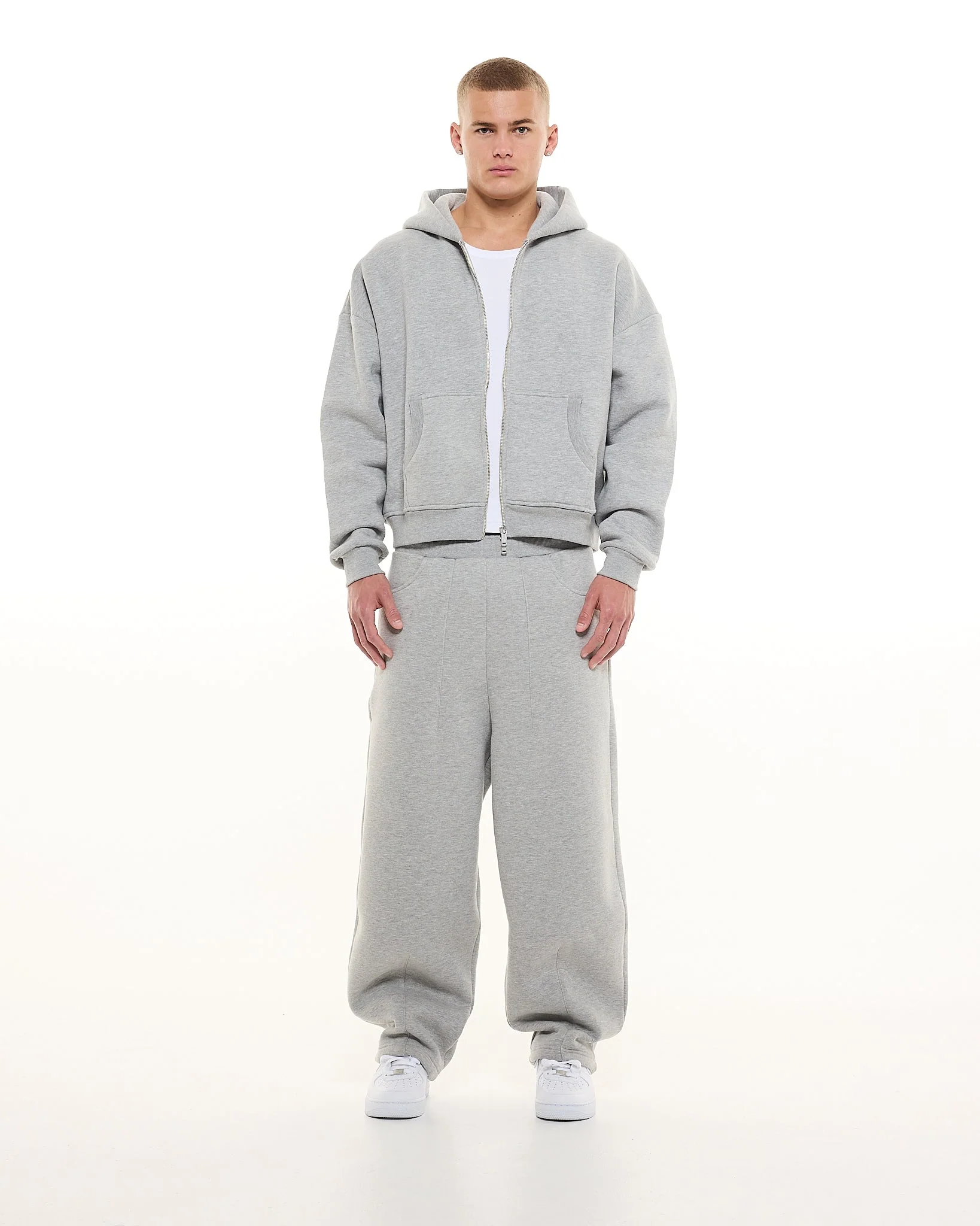 COZY ZIP UP - GREY - Image 3
