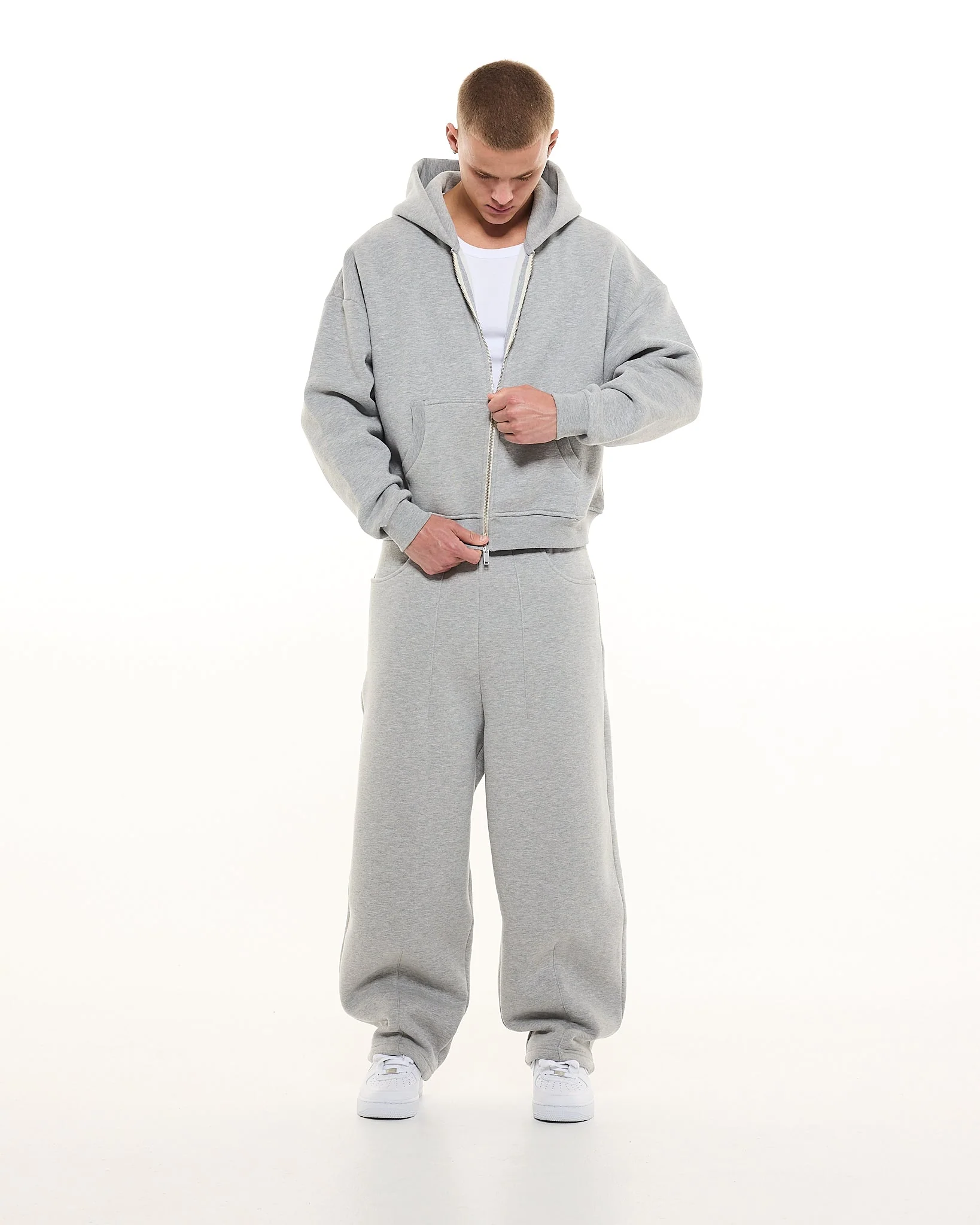 COZY ZIP UP - GREY - Image 5
