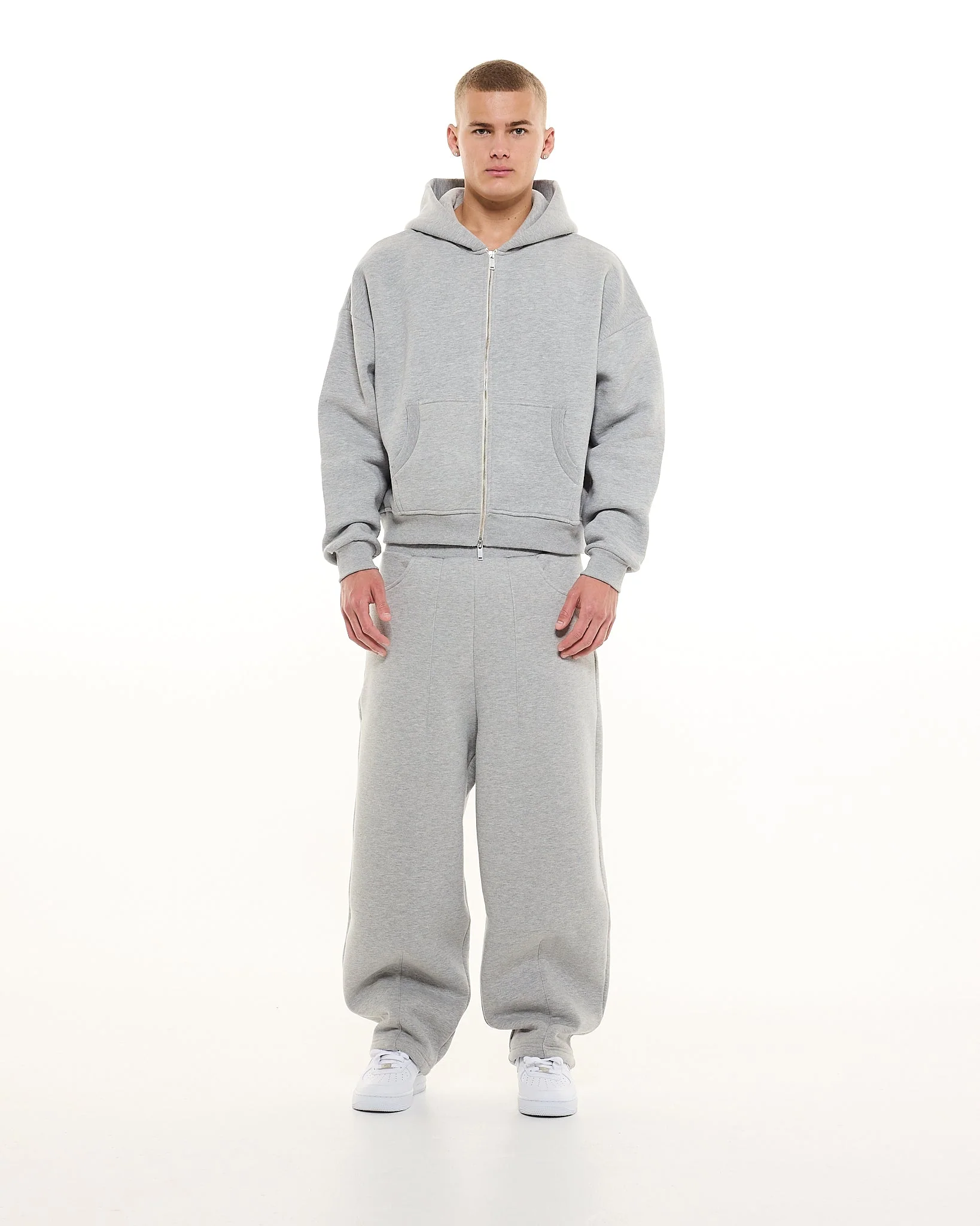 COZY ZIP UP - GREY - Image 6