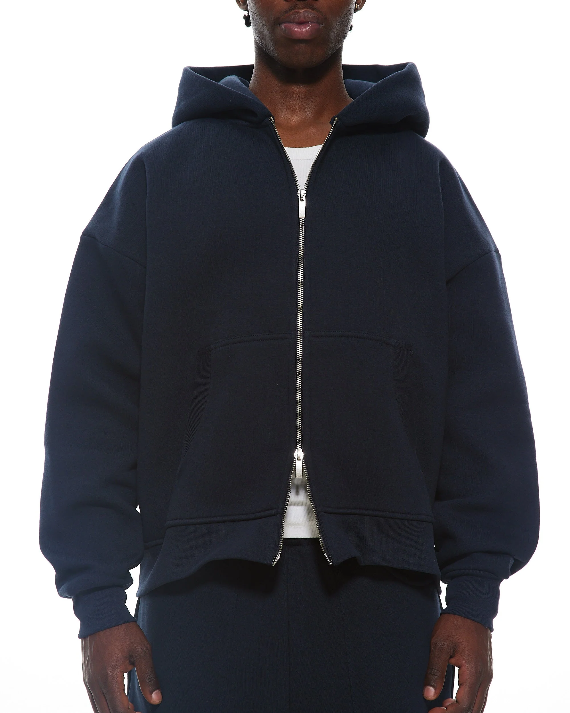 COZY ZIP UP - NAVY - Image 4