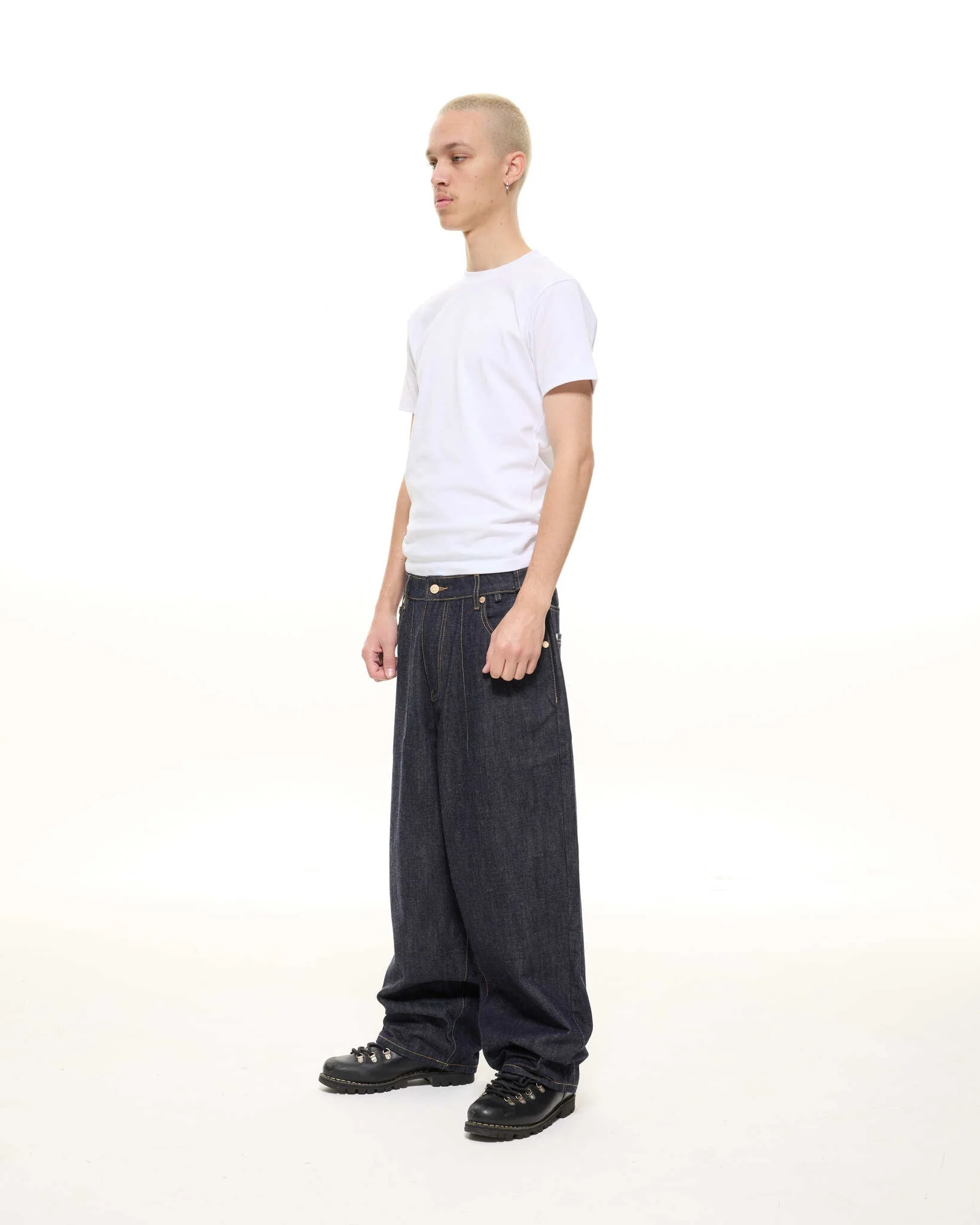 DENIM BAGGY JEANS - INDIGO - Image 4