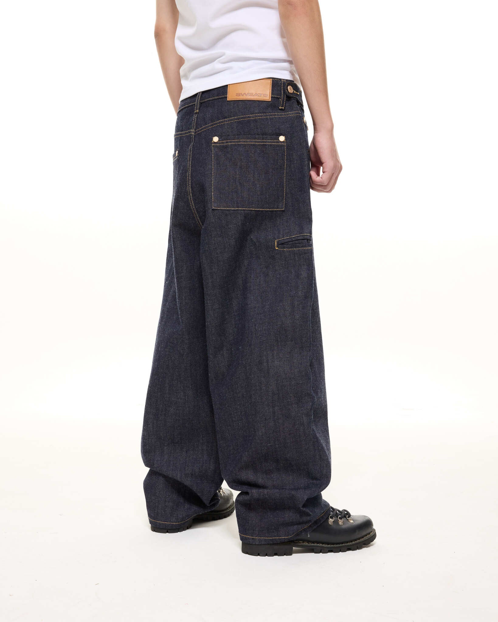 DENIM BAGGY JEANS - INDIGO - Image 5
