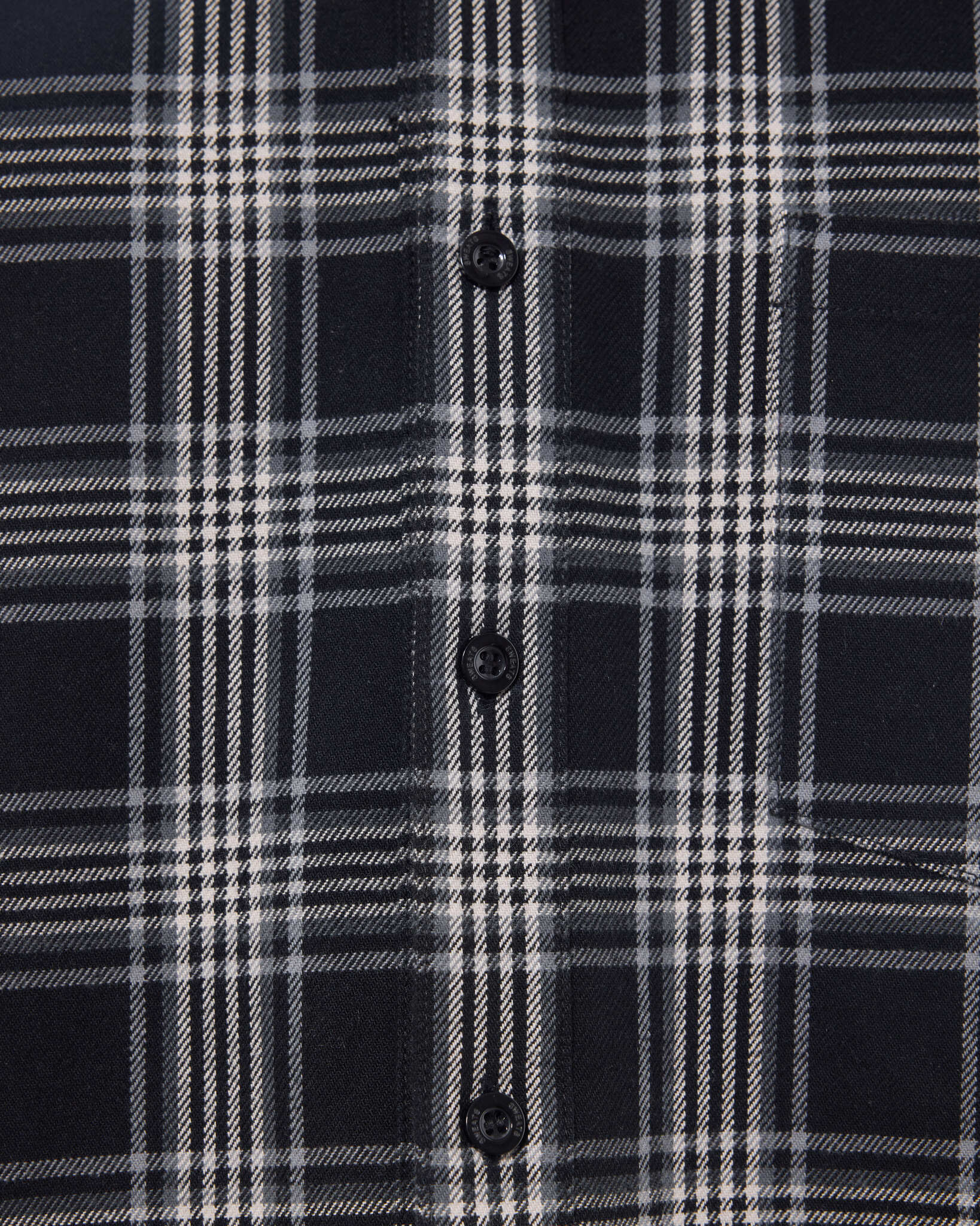 FLANNEL LS SHIRT - BLACK - Image 7
