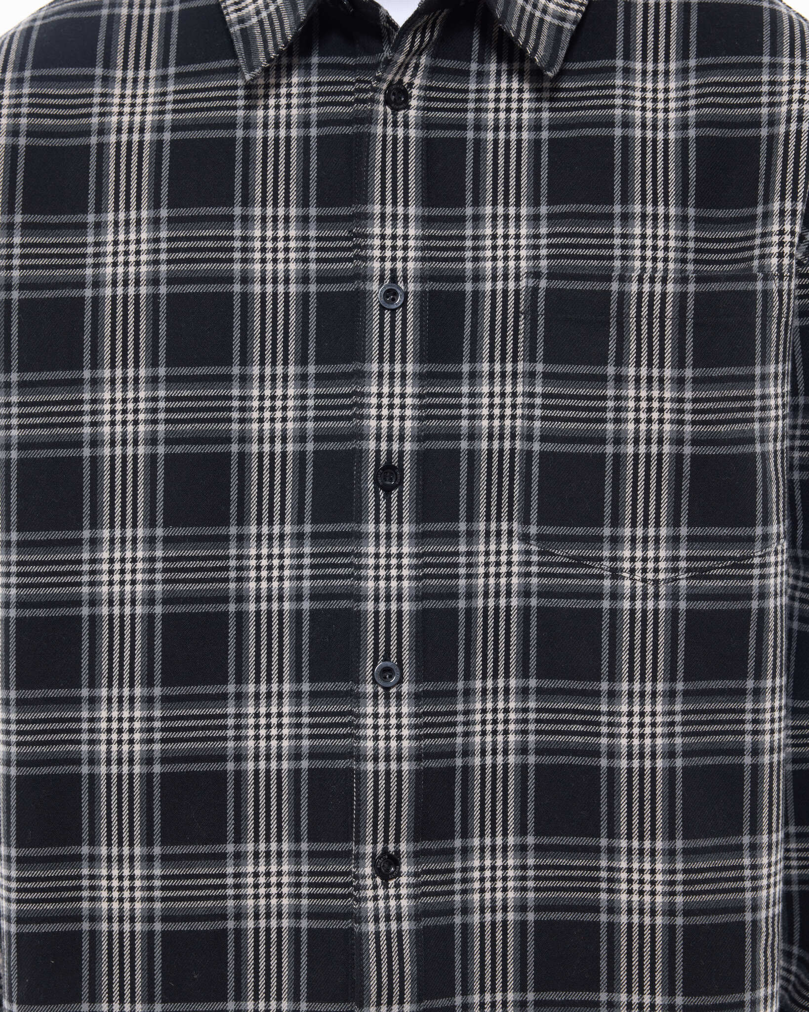 FLANNEL LS SHIRT - BLACK - Image 9