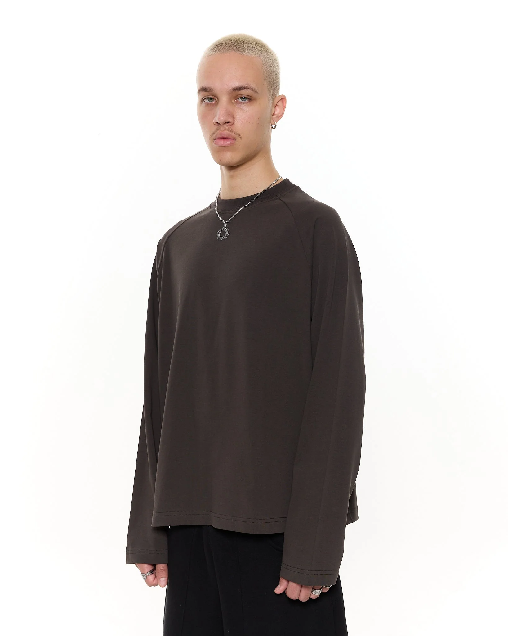 Long Sleeve T-Shirt - Coffee - Image 4