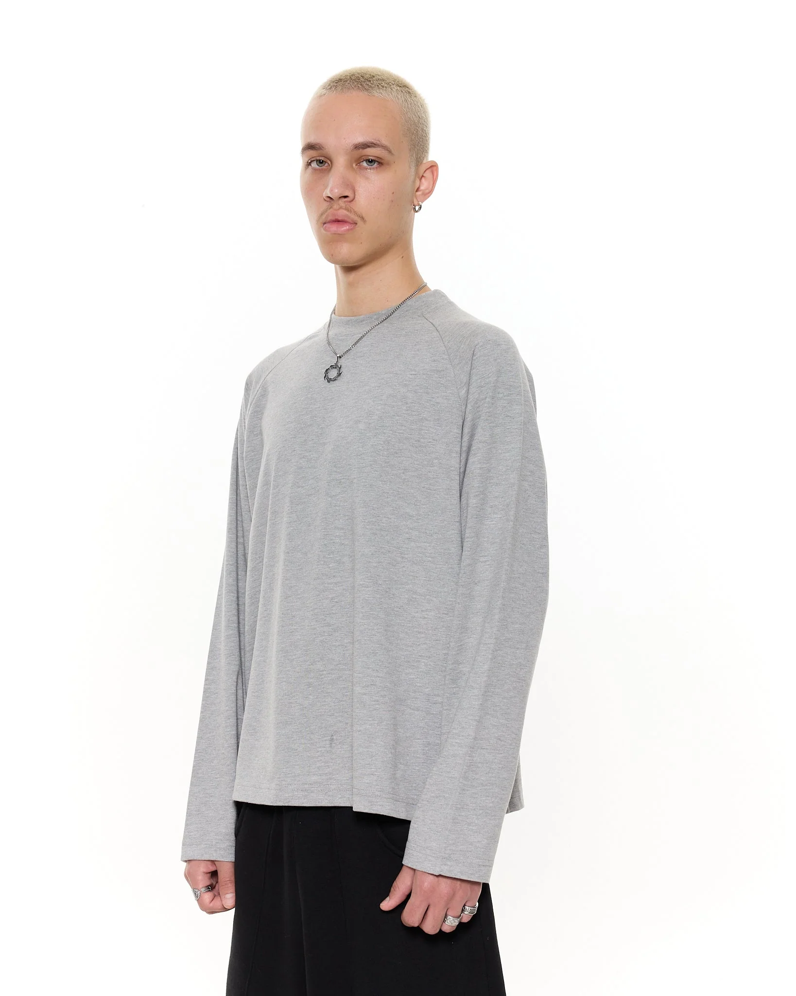 Long Sleeve T-Shirt - Grey - Image 4