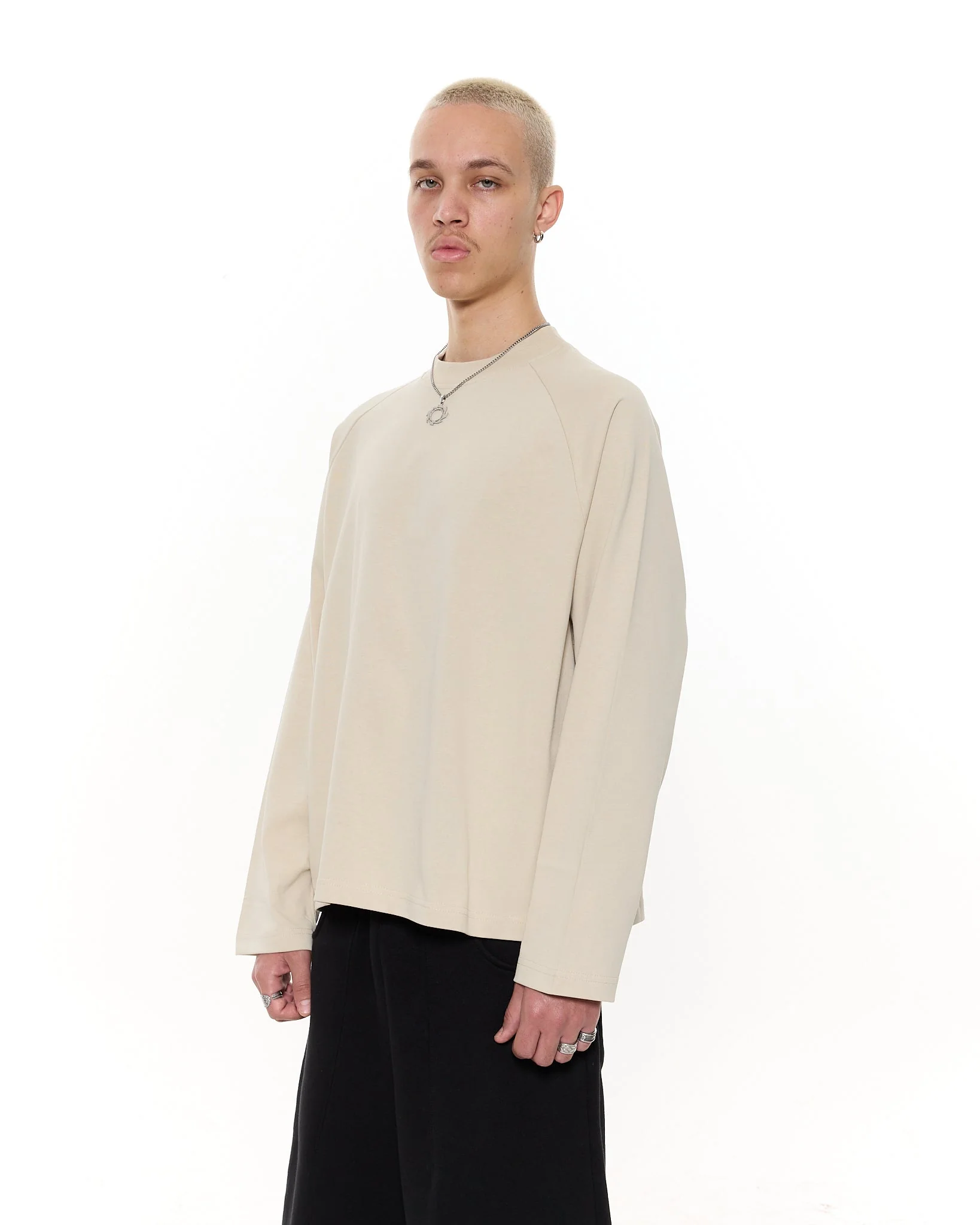 Long Sleeve T-Shirt - Oat - Image 4
