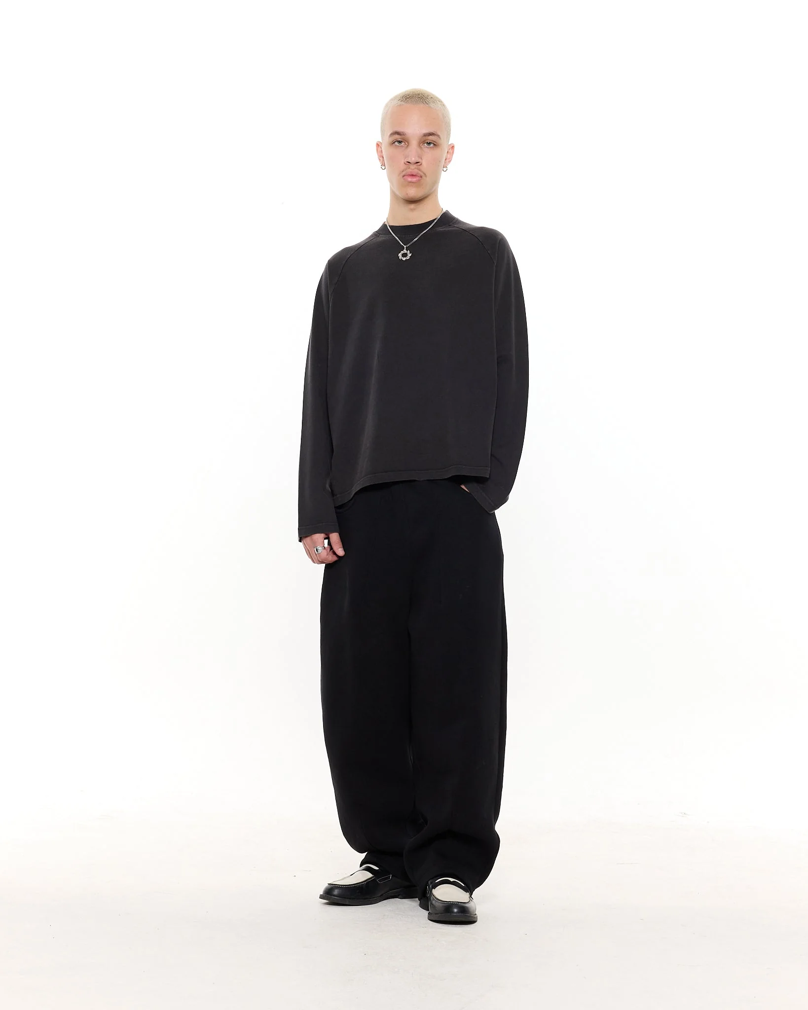 Long Sleeve T-Shirt - Washed Black - Image 6
