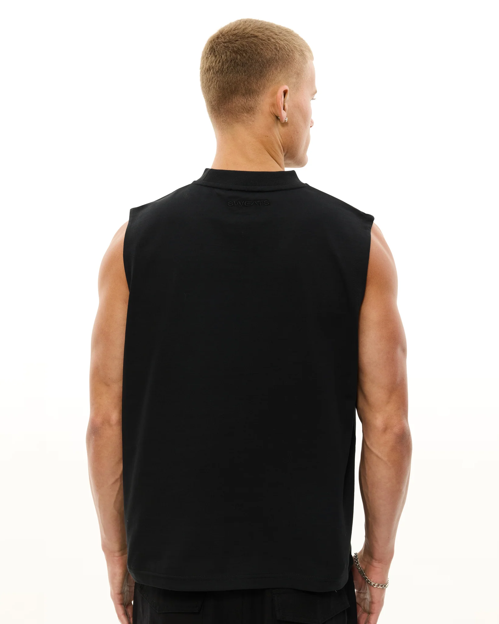 MUSCLE TEE - BLACK - Image 6