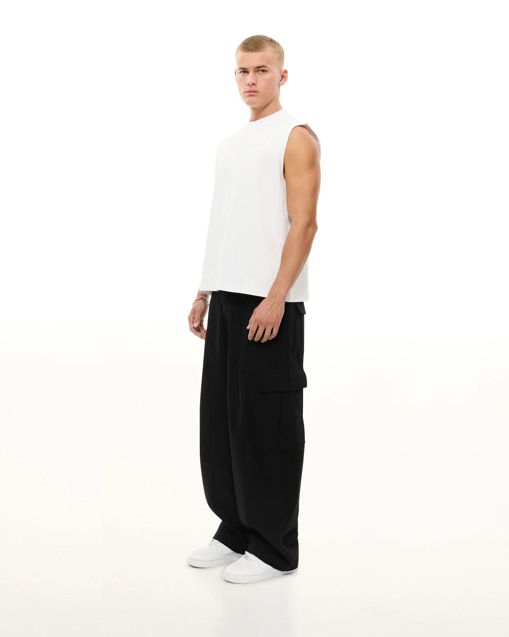 MUSCLE TEE - WHITE - Image 5