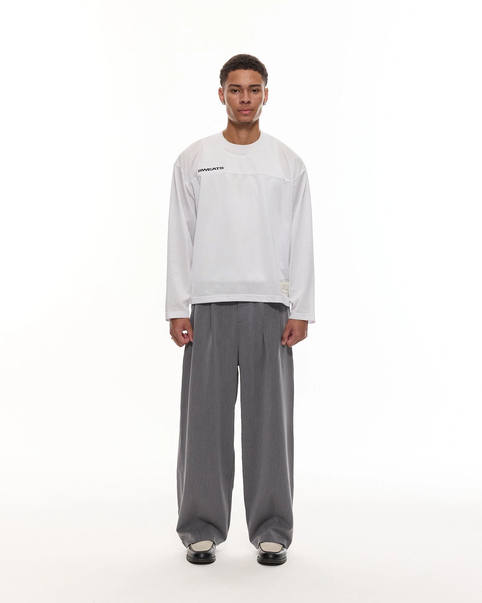 PLEATED PANT - GREY - Image 3