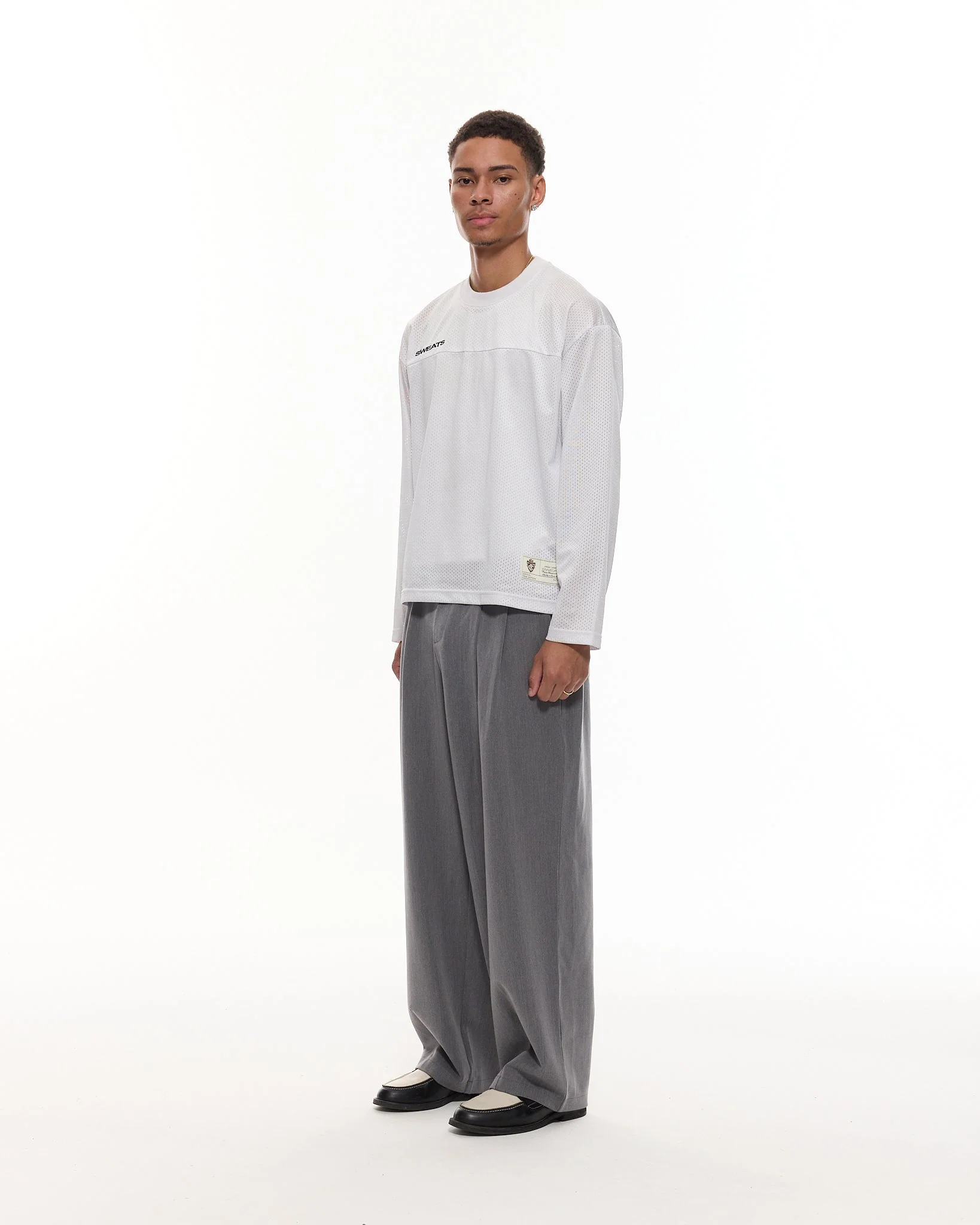 PLEATED PANT - GREY - Image 5