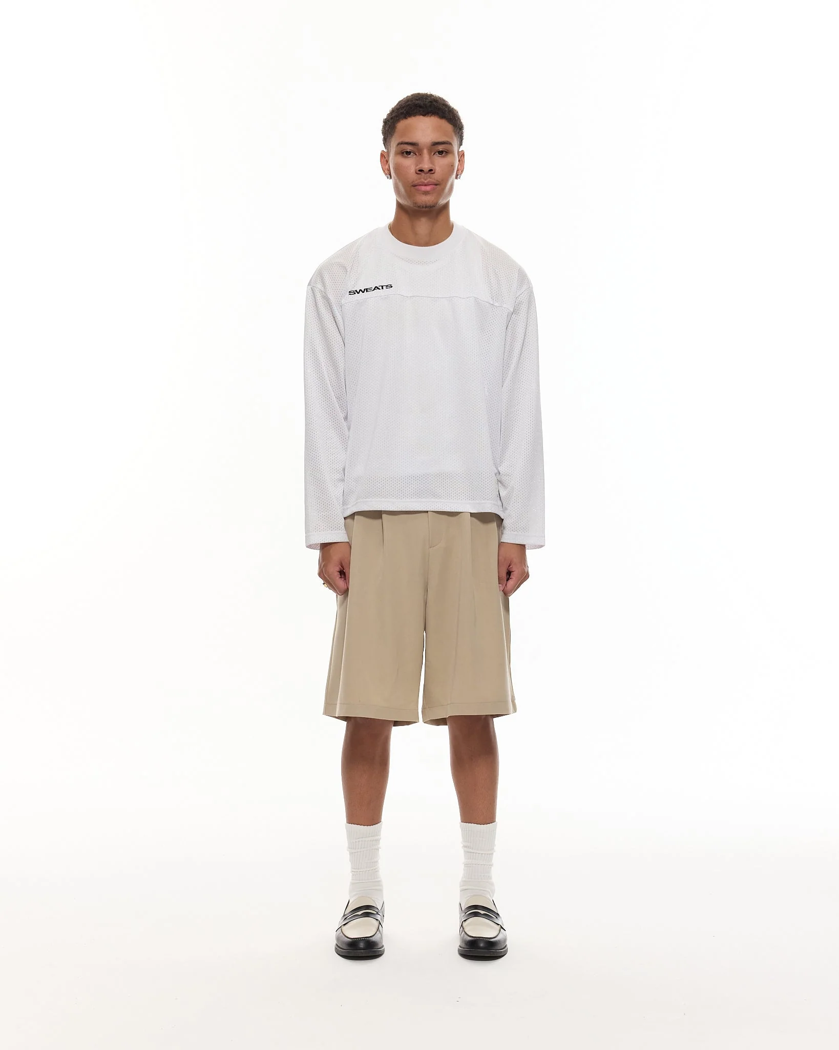 PLEATED SHORTS - SAND - Image 3