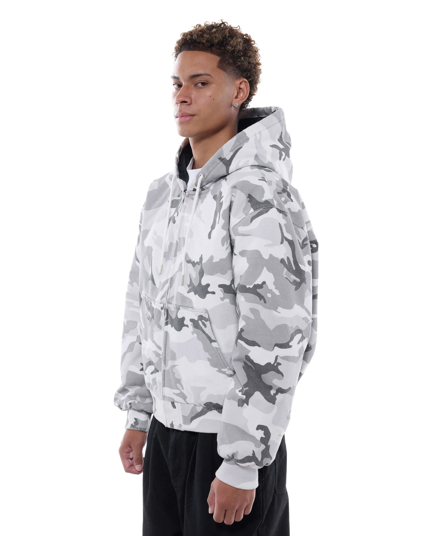 WORKWEAR HOODIE - SNOW CAMO - Image 4