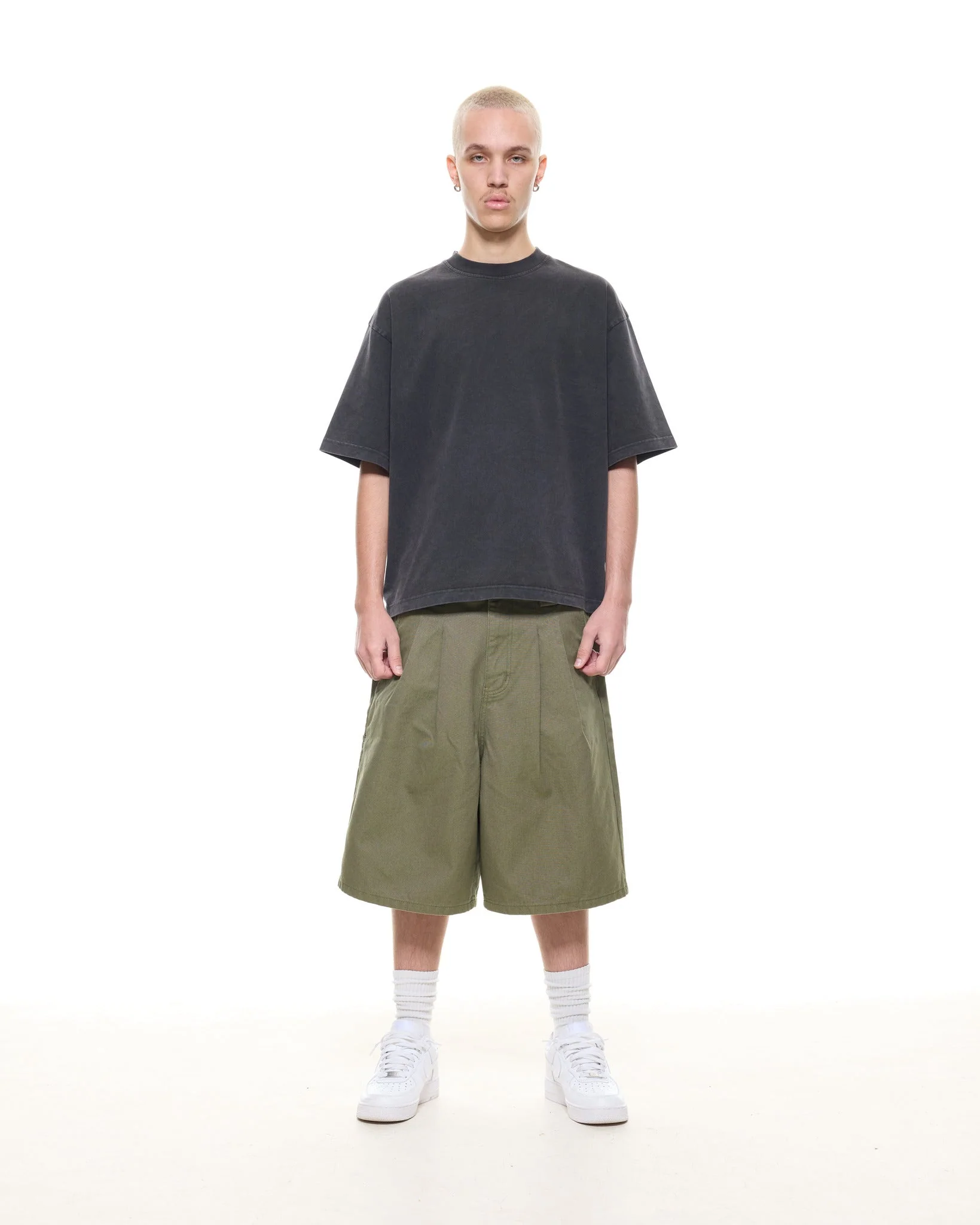 WORKWEAR SHORTS - OLIVE - Image 3