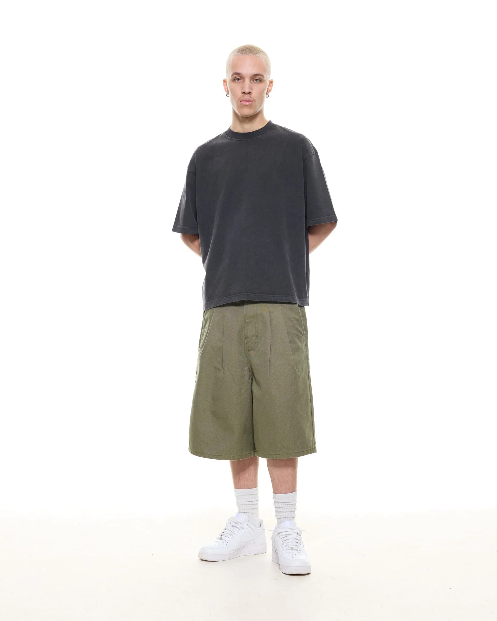WORKWEAR SHORTS - OLIVE - Image 5