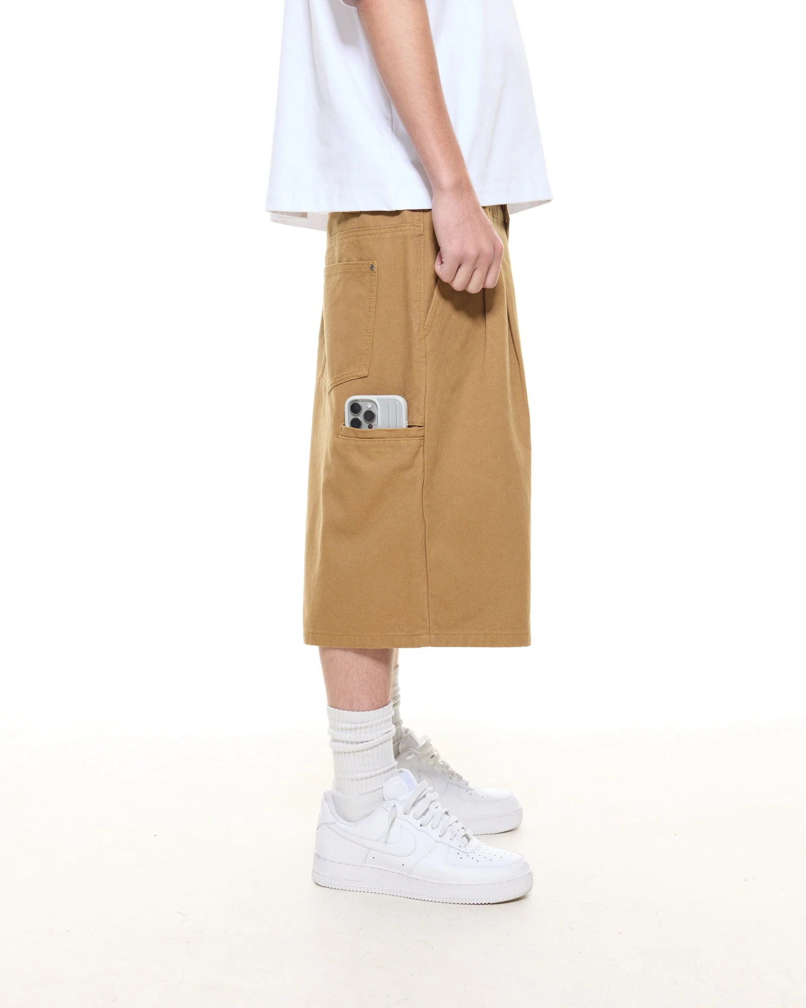 WORKWEAR SHORTS - TAN - Image 4